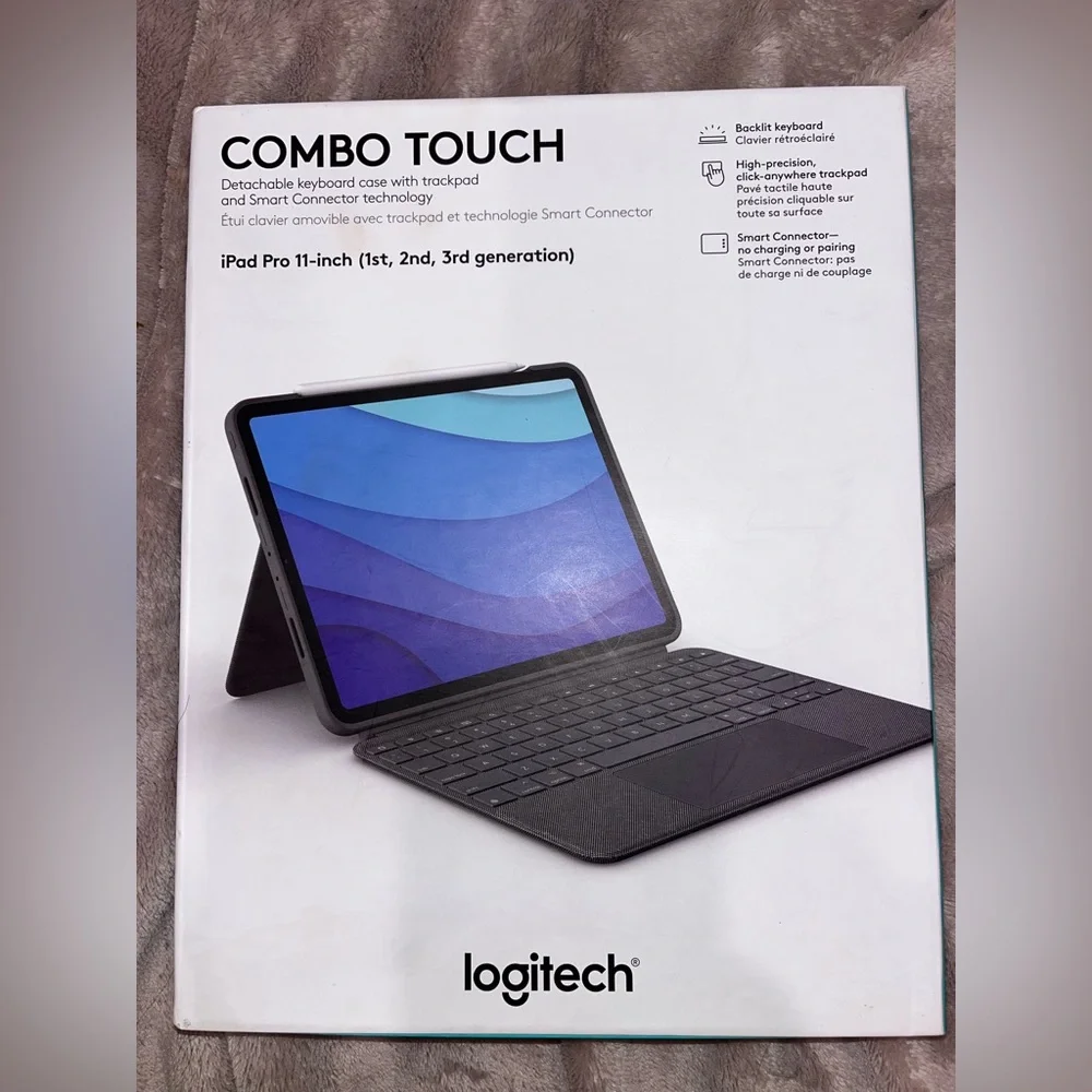 I pad pro 11 inch (1,2,3 gen) keyboard case with trackpad